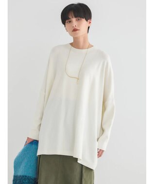 AMERICAN HOLIC バイパチポンチョライクＢＩＧニットチュニック Ivory