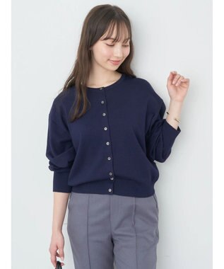 earth music&ecology ＵＶカット加工　ベーシックカーディガン