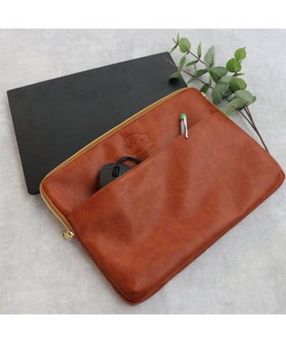 Mother garden しろたん 合皮 PCケース 13.3インチ対応 茶系