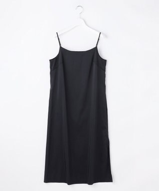 自由区 L 【17号サイズまで展開・WEB限定カラーあり】シアーラミーローンスキッパーシャツ ワンピース ネイビー