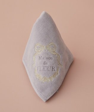Maison de FLEUR リボンフレーム刺繍タオルハンカチ