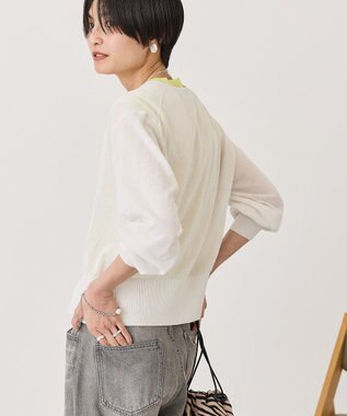 AMERICAN HOLIC 【2SET・接触冷感】カーディガン+ノースリーブニット Light Gray
