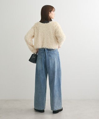 Green Parks ・ＳＵＧＡＲＳＰＯＯＮ　２ｗａｙフェザーカーディガン Ivory