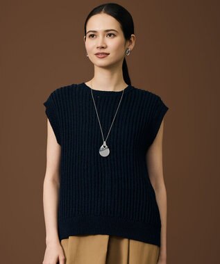 自由区 L 【レイヤード・旬スタイル】リネンコットン ベスト