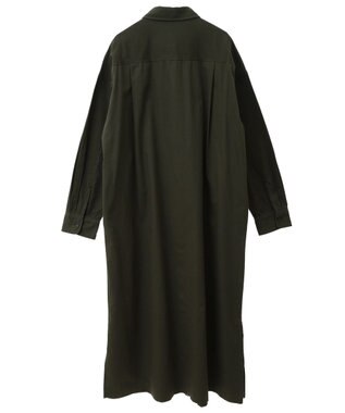 CRAFT STANDARD BOUTIQUE 刺繍入ツイルワンピース Black