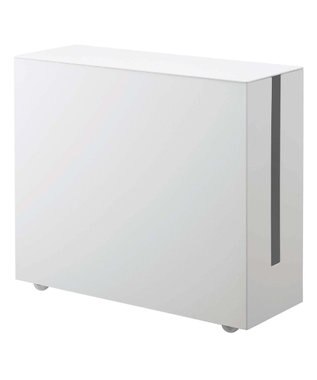 tower キャスター付きケーブル収納ラック タワー ホワイト ホワイト