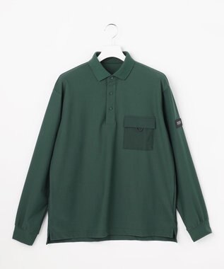 【MEN】「AIR TOOL」長袖ポケットポロシャツ