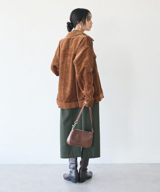 CRAFT STANDARD BOUTIQUE 刺繍入ツイルワンピース Khaki