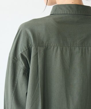 CRAFT STANDARD BOUTIQUE 刺繍入ツイルワンピース Khaki