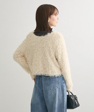 Green Parks ・ＳＵＧＡＲＳＰＯＯＮ　２ｗａｙフェザーカーディガン Ivory