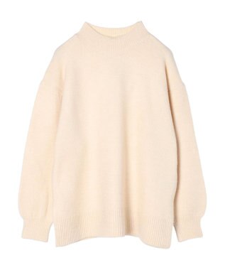 earth music&ecology ＦＬＵＦＦＹハイネックチュニック Ivory