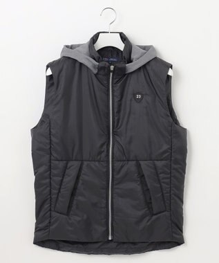 23区GOLF 数量限定！お得セット【MEN】撥水ベスト×モックネックシャツ ブラック系