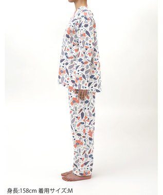 Wing パジャマ キルトニット素材(本体) あったか 冬 長袖 長ズボン レディース EP6024 ウイング／ワコール ホワイト