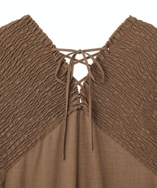 Green Parks シャーリングサロペット Brown