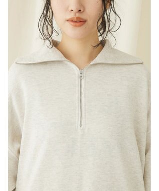 CRAFT STANDARD BOUTIQUE 　裏毛セーラーカラーＺＩＰプルオーバー Oatmeal