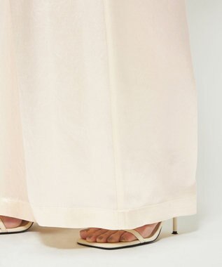 uncrave アセテートヴィンテージサテン ワイドパンツ エクリュ