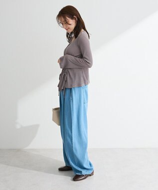 Green Parks シアーリブシャーリングプルオーバー Gray
