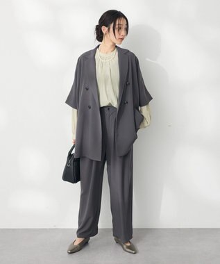 CRAFT STANDARD BOUTIQUE 半袖テーラードジャケット Gray