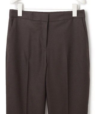 ICB 【洗える】プロヴィスウールツイル スティックパンツ チャコール系