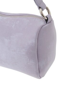YECCA VECCA 【cache cache】シルクサテンPU筒型ショルダー Lavender