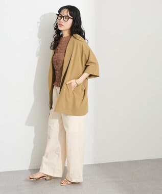CRAFT STANDARD BOUTIQUE 半袖テーラードジャケット Beige