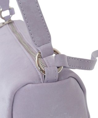 YECCA VECCA 【cache cache】シルクサテンPU筒型ショルダー Lavender