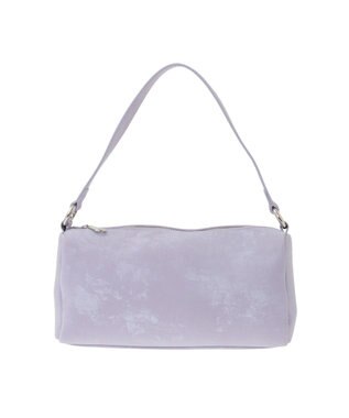 YECCA VECCA 【cache cache】シルクサテンPU筒型ショルダー Lavender