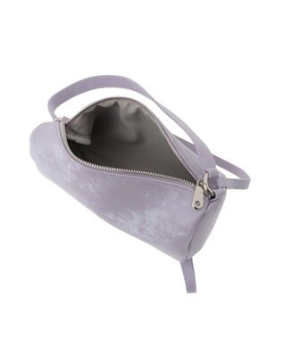 YECCA VECCA 【cache cache】シルクサテンPU筒型ショルダー Lavender