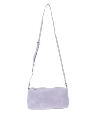 YECCA VECCA 【cache cache】シルクサテンPU筒型ショルダー Lavender