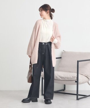 earth music&ecology 【吸湿発熱】あったかフェミニンインナー(シアーハイネック) Off White