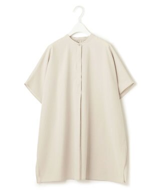 ICB 【洗える】ヴィンテージスパンブロード プルオーバーブラウス ライトオリーブ系