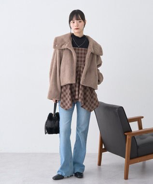 earth music&ecology 【吸湿発熱】あったかフェミニンインナー(シアーハイネック) Black