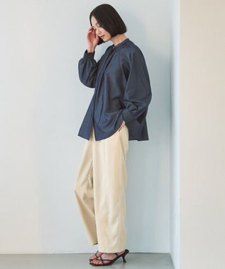 UNFILO カーブワイドパンツ ベージュ