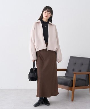 earth music&ecology 【吸湿発熱】あったかフェミニンインナー(シアーハイネック) Black