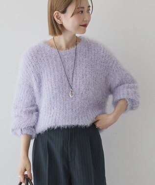 AMERICAN HOLIC シャギーニットプルオーバー Lilac