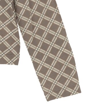 earth music&ecology 【吸湿発熱】あったかフェミニンインナー(シアーハイネック) Check Brown