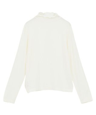 earth music&ecology 【吸湿発熱】あったかフェミニンインナー(シアーハイネック) Off White