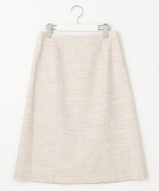 J.PRESS LADIES ライトツイードストレッチ スカート ベージュ系1