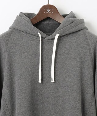 JOSEPH ABBOUD MOUNTAIN 【SPACE／UNISEX】OGパイルエンブロイダリー パーカー グレー系