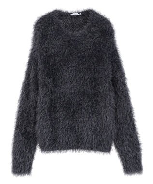 AMERICAN HOLIC シャギーニットプルオーバー Charcoal Gray