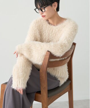 AMERICAN HOLIC シャギーニットプルオーバー Ivory