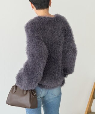 AMERICAN HOLIC シャギーニットプルオーバー Charcoal Gray