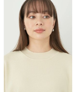 earth music&ecology アンチピリングバックスリットプルオーバー Ivory