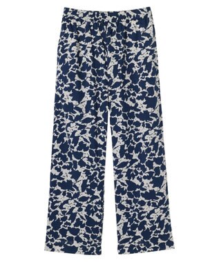 CRAFT STANDARD BOUTIQUE インド綿総柄イージーパンツ Navy