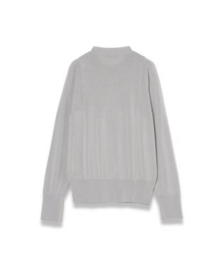 JOSEPH 【WEB&OUTLET限定・洗える】コットンシルクリブ　カーディガン Light grey