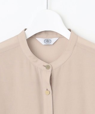 J.PRESS LADIES L 【洗える】テトロンレーヨンマンスローン ブラウス ベージュ系