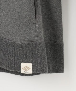 JOSEPH ABBOUD MOUNTAIN 【SPACE／UNISEX】OGパイルエンブロイダリー パーカー グレー系