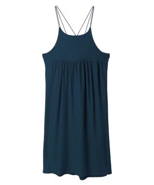 Green Parks 表面カット細ひもキャミワンピース Navy