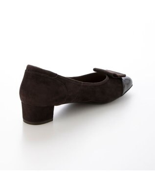 Riz raffinee <Riz raffinee>【3E】ローヒールスクエアパンプス ダークブラウン