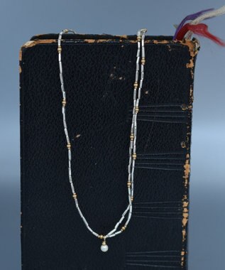 monshiro シルバーグラスネックレス(ススキネックレス) ホワイト